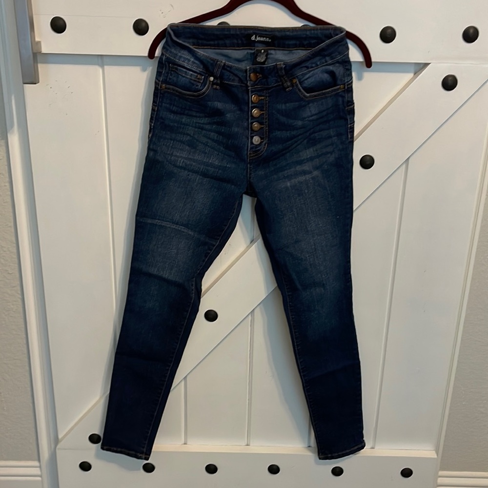 D. Jean Brand size 8 button-fly jeans EUC